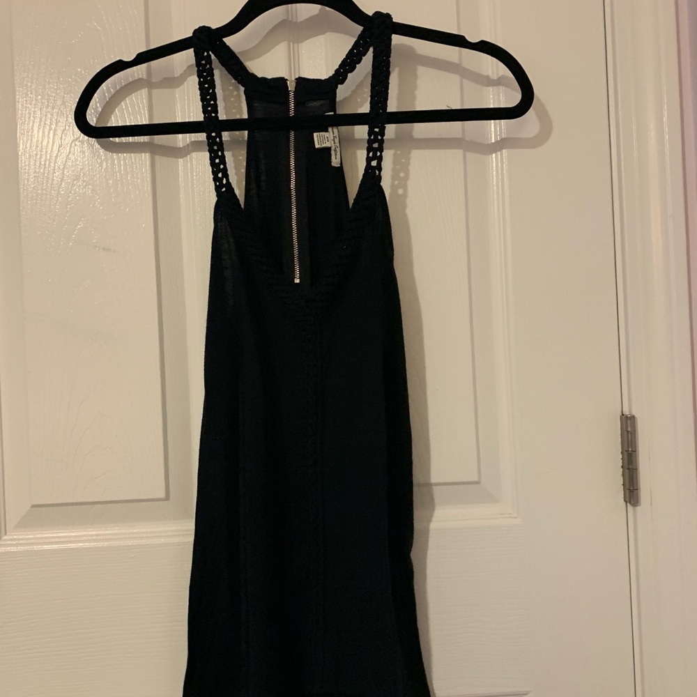 Vneck black tank top